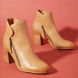 Silent D Uriah Dark Tan Leather Boots (Sz 39)